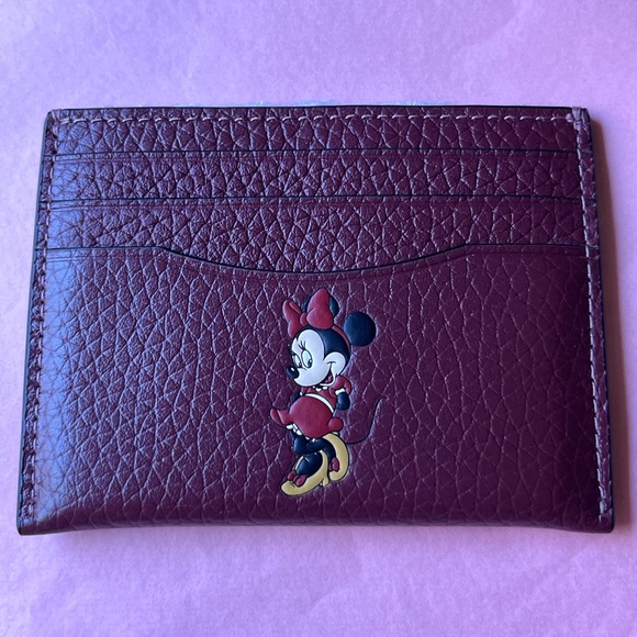 π DISNEY X COACH MINNIE MOUSE CREDIT CARD HOLDER π NWT π - Picture 8 of 16